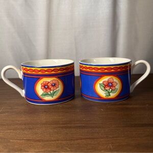 Misono Avignon #4855 2 Cup Set 1993 Indonesia Coffee Cup Tea Cup Floral